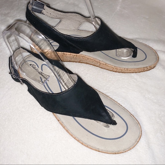 Eddie Bauer Black Leather Tamarind Sandals - Picture 4 of 7